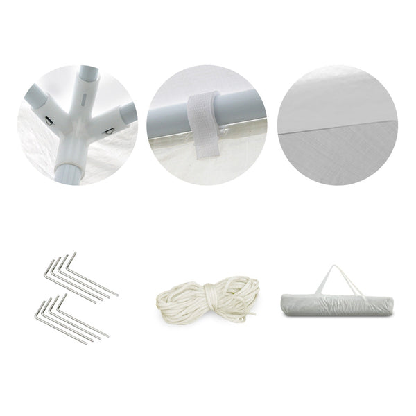 Instahut Wedding Gazebo Outdoor Marquee Party Tent Event Canopy Camping 3X3 White Gazebos & Pergolas