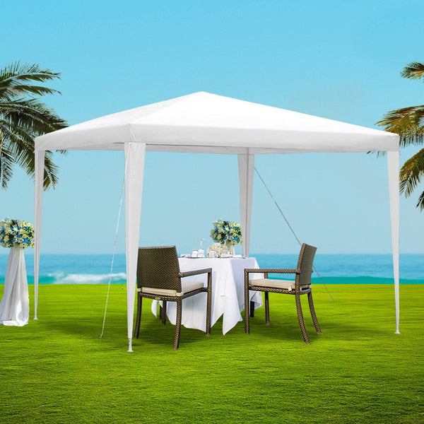 Instahut Wedding Gazebo Outdoor Marquee Party Tent Event Canopy Camping 3X3 White Gazebos & Pergolas