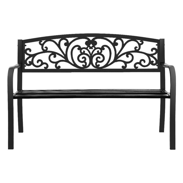 Gardeon Outdoor Garden Bench Black Patio Benches