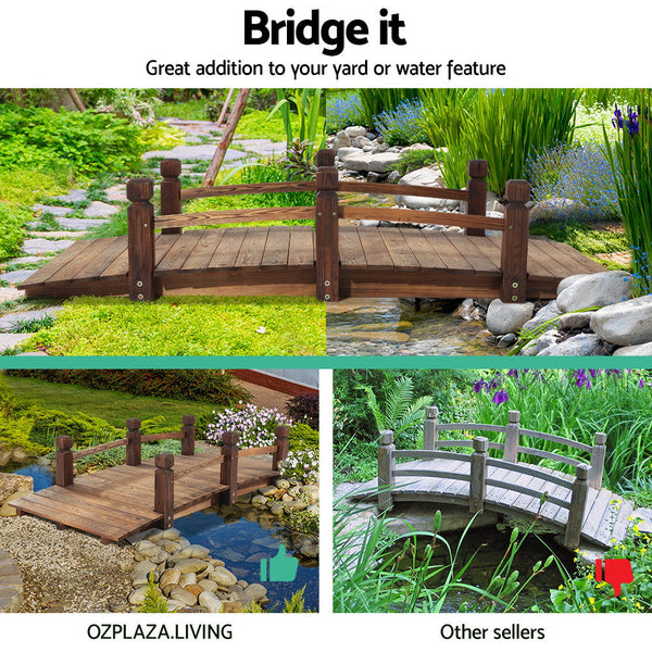 Gardeon Rustic Bridge 160Cm Garden Bridges