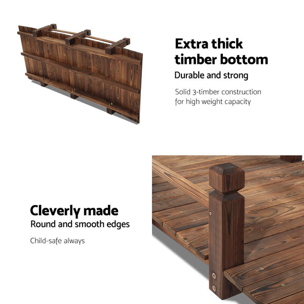 Gardeon Rustic Bridge 160Cm Garden Bridges