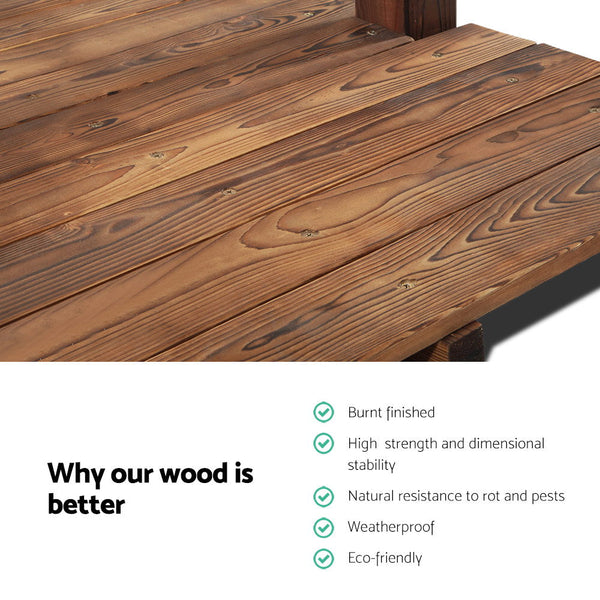 Gardeon Rustic Bridge 160Cm Garden Bridges