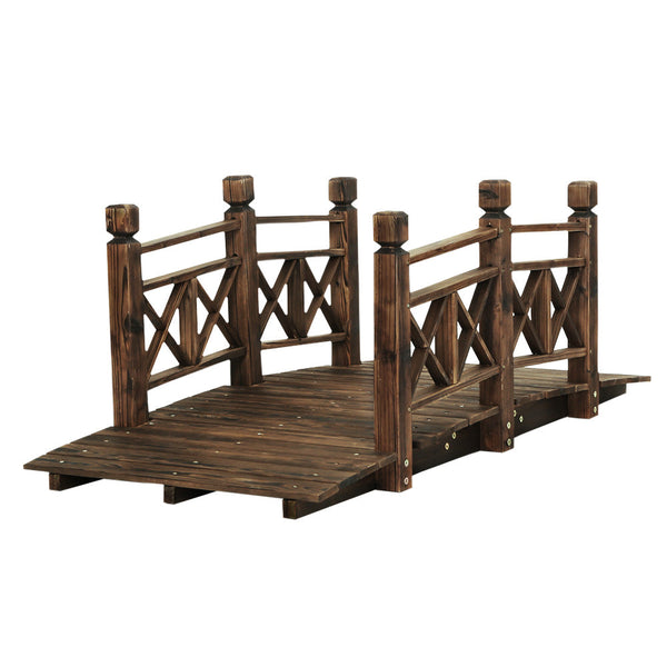 Gardeon Garden Ornaments Rustic Bridge Decor Outdoor Decoration Yard Garden Bridges