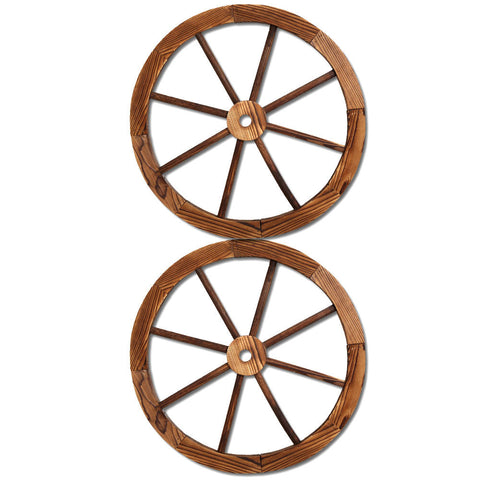 Gardeon Wagon Wheel X2 Ornaments & Statues