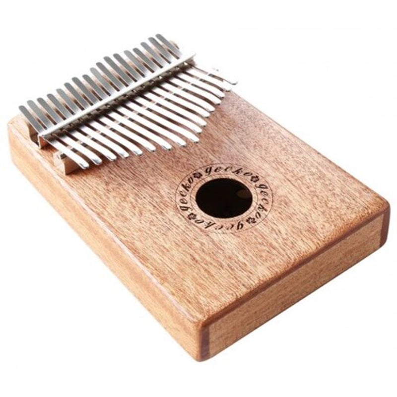 Gecko Kalimba Mbira Sanza 17 Keys Thumb Piano With Musical Notation Burlywood Kalimbas