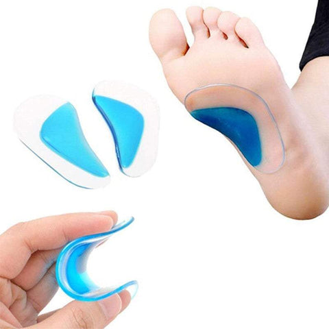 Foot Care Gel Insoles Arch Support Pad Orthotic Shoe Cushion For Flat Feet