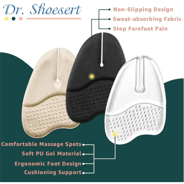 Gel Metatarsal Pads For Flip Flops Thong Sandals Ball Of Foot Cushion Inserts Relieve All Day Forefoot Pain Women And Men (Clear 3 Pairs) Footwear