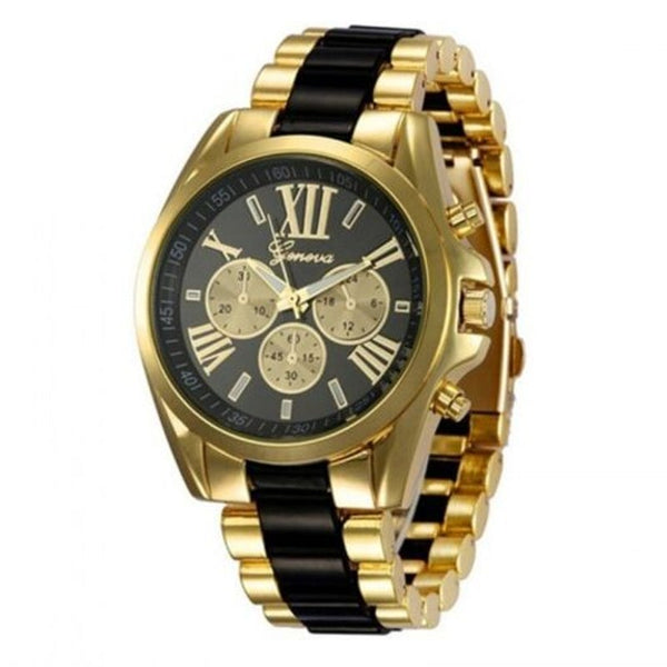 Veile Studios Men Stainless Steel Business Wristwatch Quartz Black Watches