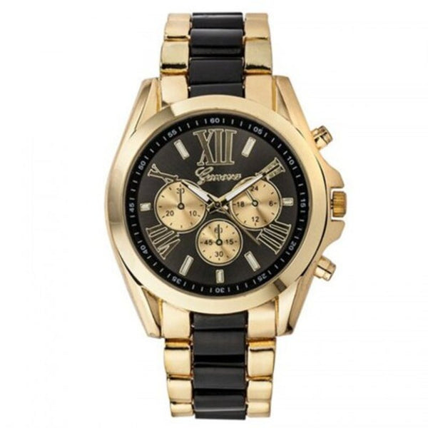 Veile Studios Men Stainless Steel Business Wristwatch Quartz Black Watches