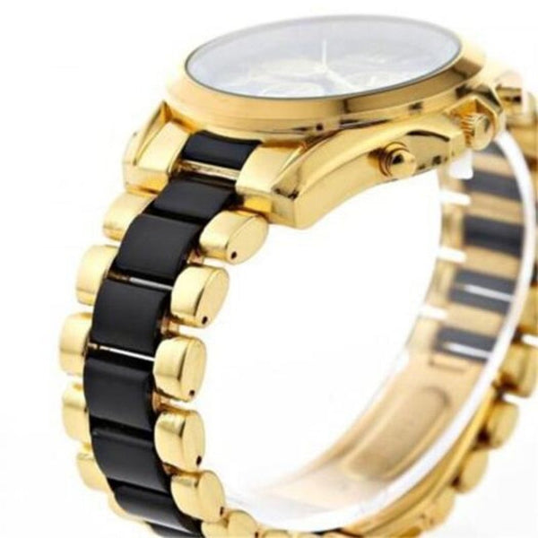 Veile Studios Men Stainless Steel Business Wristwatch Quartz Black Watches