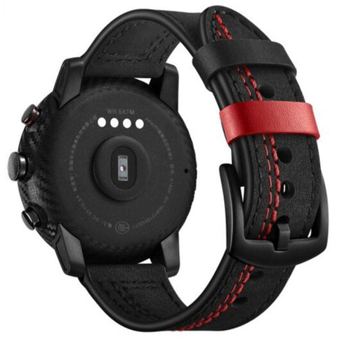 Genuine Leather Strap For Xiaomi Amazfit 2 / 2S Replacement Belt Black Watch Bands