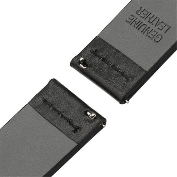 Genuine Leather Watch Band Strap For Huawei Gt / Magic 2 Pro Graphite Black Watch Bands