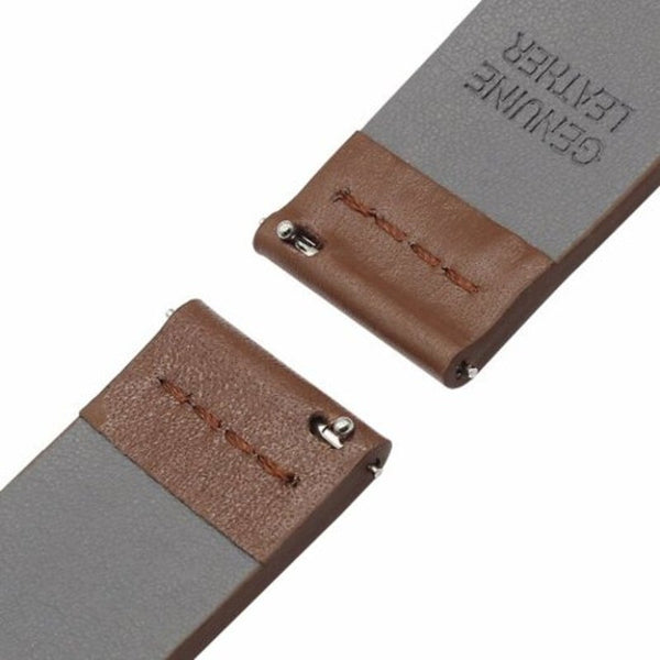 Genuine Leather Watch Band Wrist Strap For Xiaomi Huami Amazfit Bip Youth Brown Watch Bands