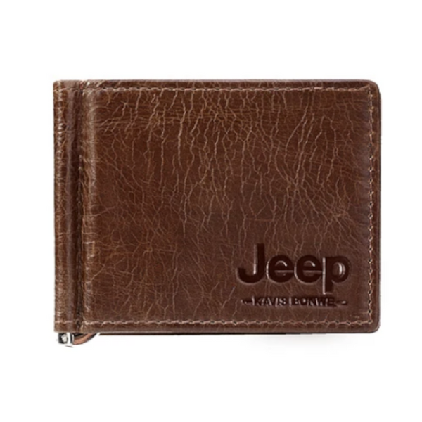 Genuine Leather Men Money Clip Card Wallet Slim Bifold Cash Clamp Thin Purse Wallets