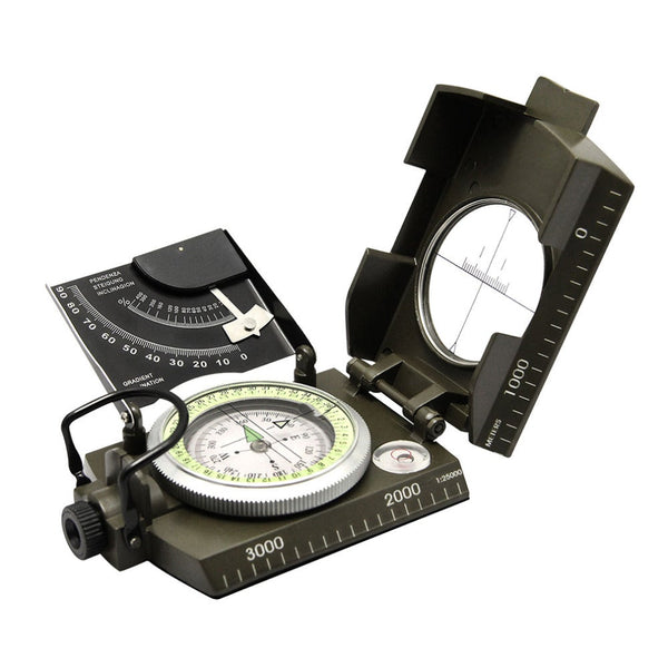 Geology Compass For Professional Military Army Sighting Luminous Outdoor Hiking Camping Compasses