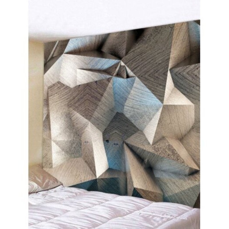 Geometric Print Tapestry Wall Hanging Decor Multi W59 Inch L59 Tapestries