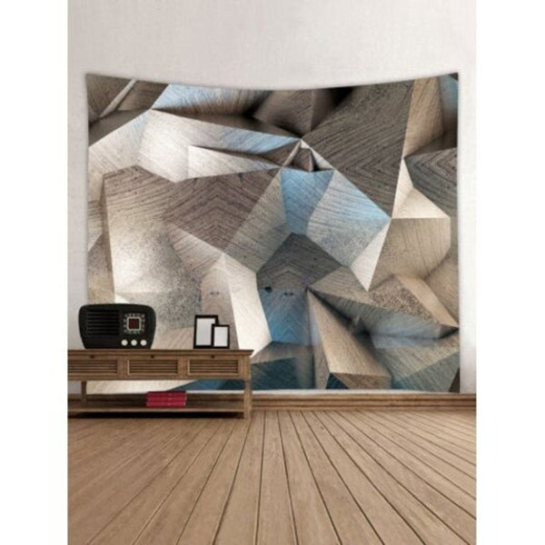 Geometric Print Tapestry Wall Hanging Decor Multi W59 Inch L59 Tapestries