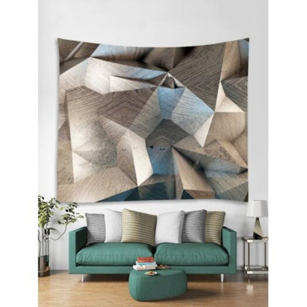 Geometric Print Tapestry Wall Hanging Decor Multi W59 Inch L59 Tapestries