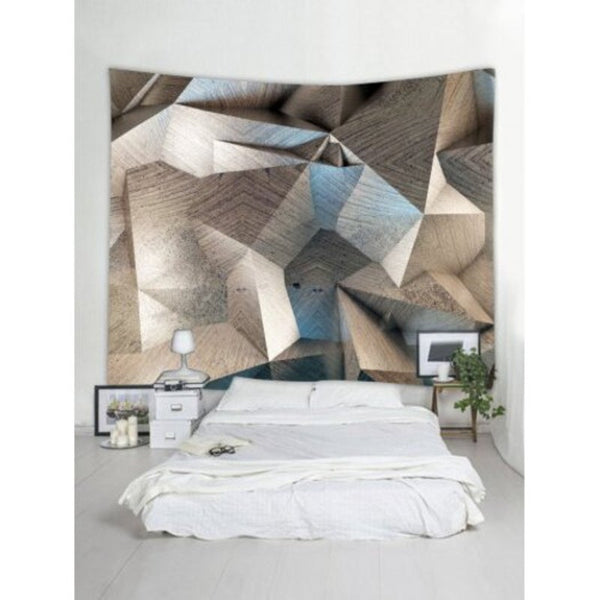 Geometric Print Tapestry Wall Hanging Decor Multi W59 Inch L59 Tapestries