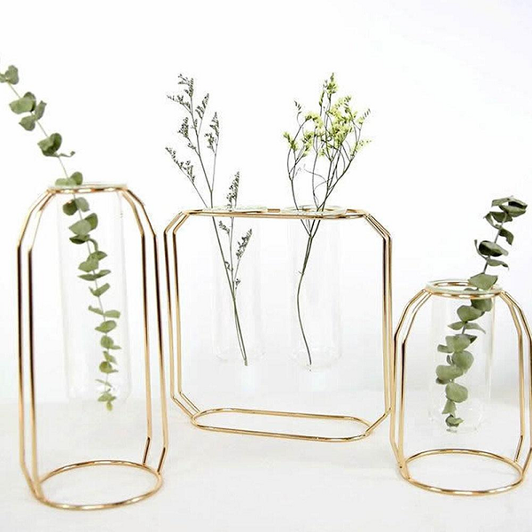 Geometric Floating Vase Nordic Decor Hydroponic Vases