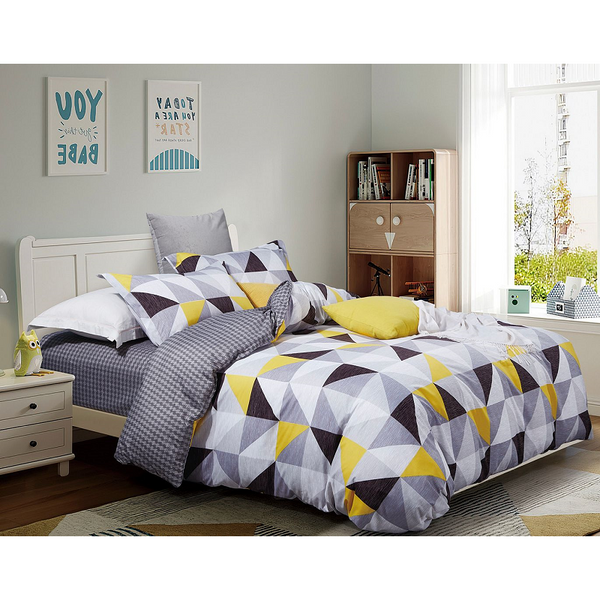 Fabric Fantastic Geometric Duvet Quilt Cover Set Quilt Covers