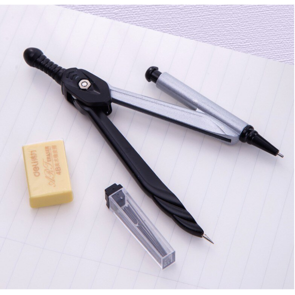 Geometry Math Set Protractor Drawing School Eraser Compasses Ruler School Supplies
