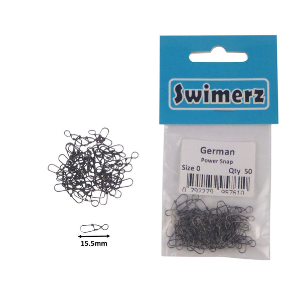 Swimerz German Power Snap Size 0 50 Pack Other Terminal Tackle