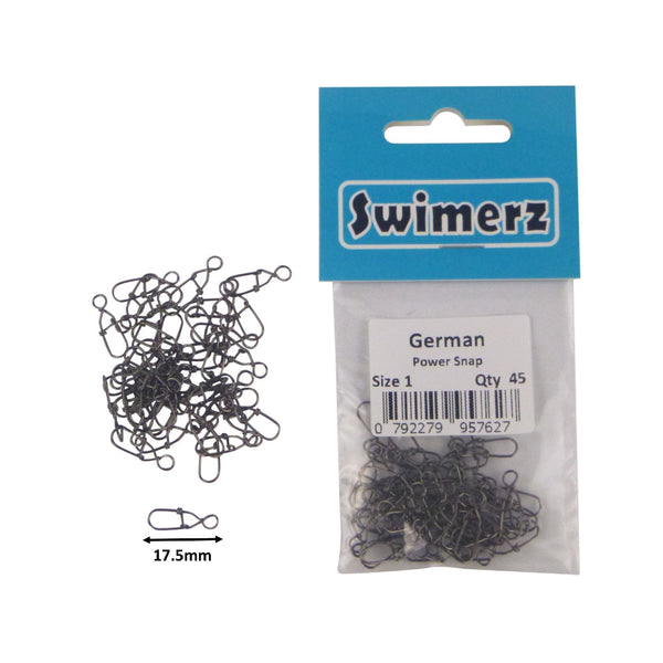Swimerz German Power Snap Size 1 45 Pack Other Terminal Tackle