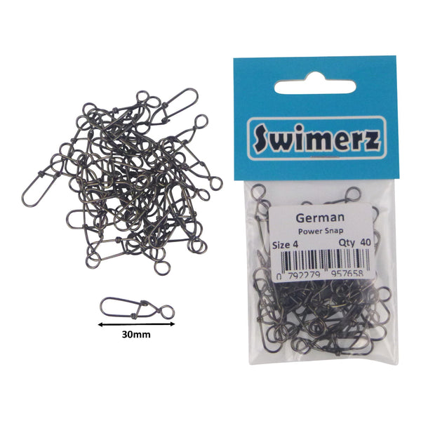Swimerz German Power Snap Size 4 40 Pack Other Terminal Tackle