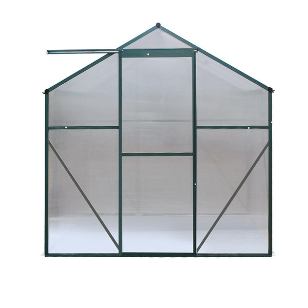 Greenfingers Greenhouse Aluminum House Garden Shed Polycarbonate 1.9X1.9M Greenhouses