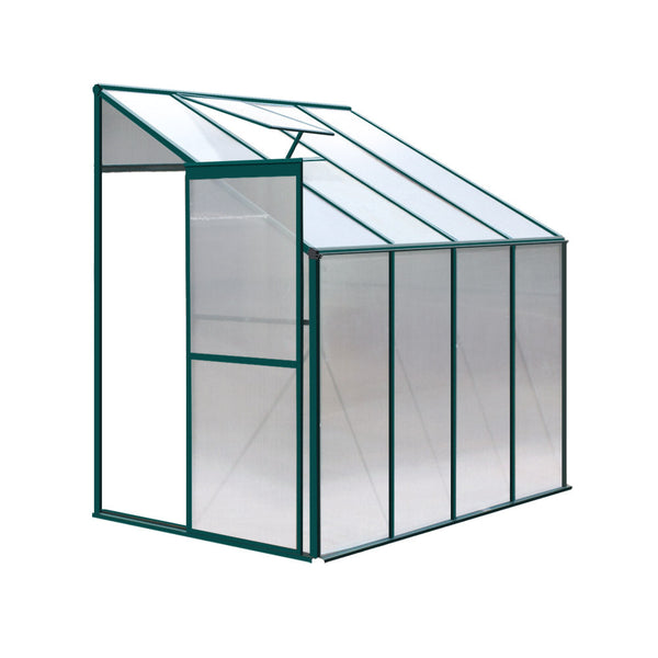 Greenfingers Greenhouse Aluminium House Garden Polycarbonate 2.52X1.27M Greenhouses