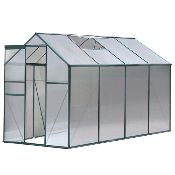 Greenfingers Aluminum Greenhouse House Garden Shed Polycarbonate 2.52X1.9M Greenhouses