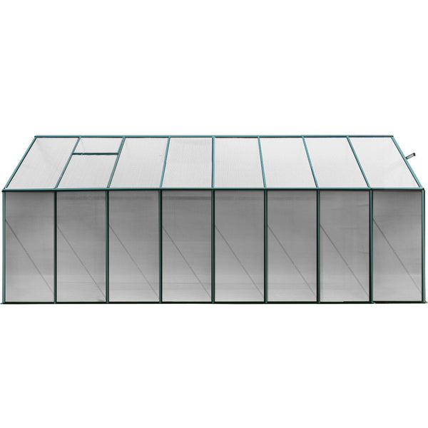 Greenfingers Aluminium Greenhouse Polycarbonate House Garden Shed 5.1X2.44M Greenhouses