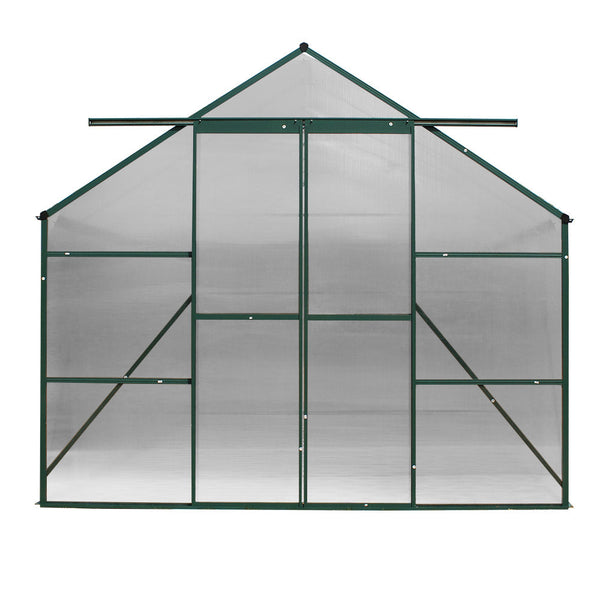 Greenfingers Aluminium Greenhouse Polycarbonate House Garden Shed 5.1X2.44M