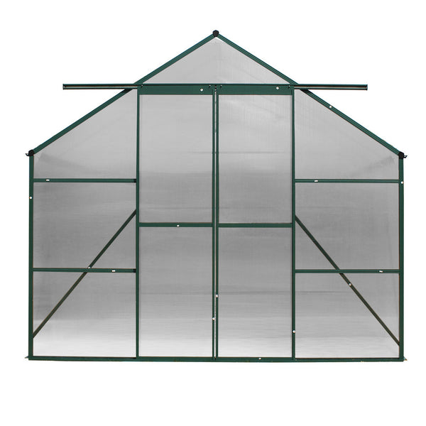 Greenfingers Aluminium Greenhouse Polycarbonate House Garden Shed 5.1X2.44M Greenhouses