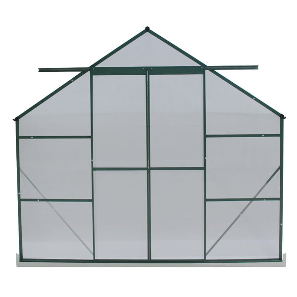 Greenfingers Greenhouse 6.3X2.44X2.1M Aluminium Polycarbonate House Garden Shed Greenhouses