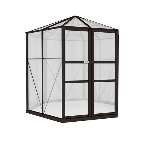 Greenfingers Greenhouse 2.4X2.1X2.32M Aluminium Polycarbonate House Garden Shed