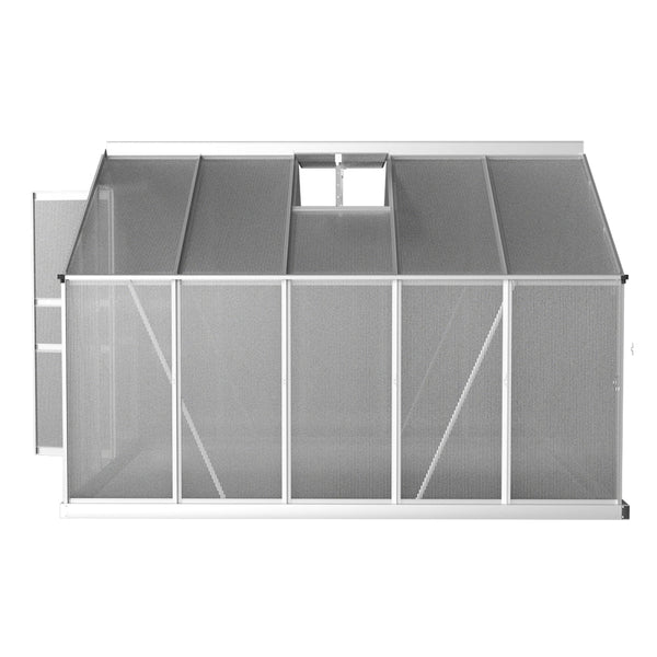 Greenfingers Greenhouse Aluminium Polycarbonate House Garden Shed 3X2.5M Greenhouses