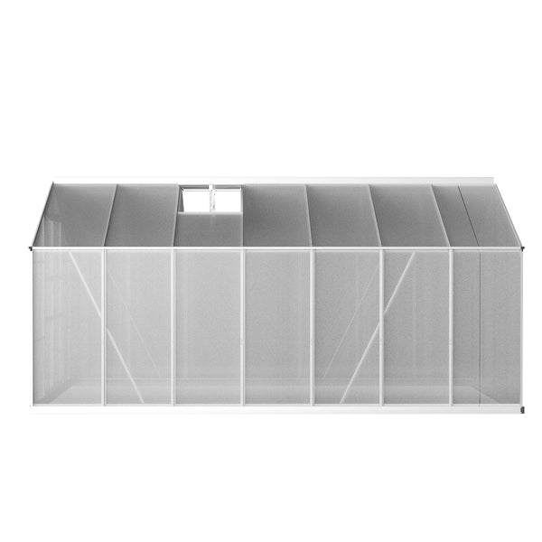 Greenfingers Greenhouse Aluminium House Garden Shed Polycarbonate 4.1X2.5M Greenhouses