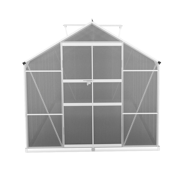 Greenfingers Aluminium Greenhouse Polycarbonate House Garden Shed 4.7X2.5M Greenhouses