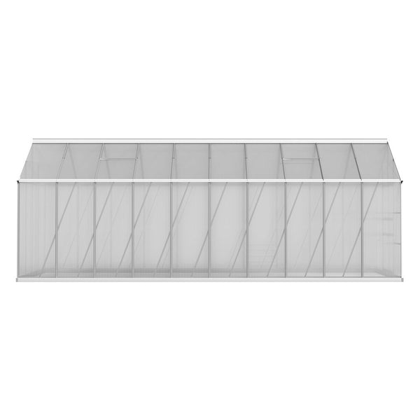 Greenfingers Greenhouse Aluminium Large House Garden Shed 6X2.4M Greenhouses