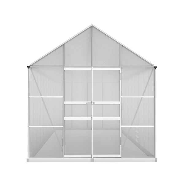 Greenfingers Greenhouse Aluminium Large House Garden Shed 6X2.4M Greenhouses