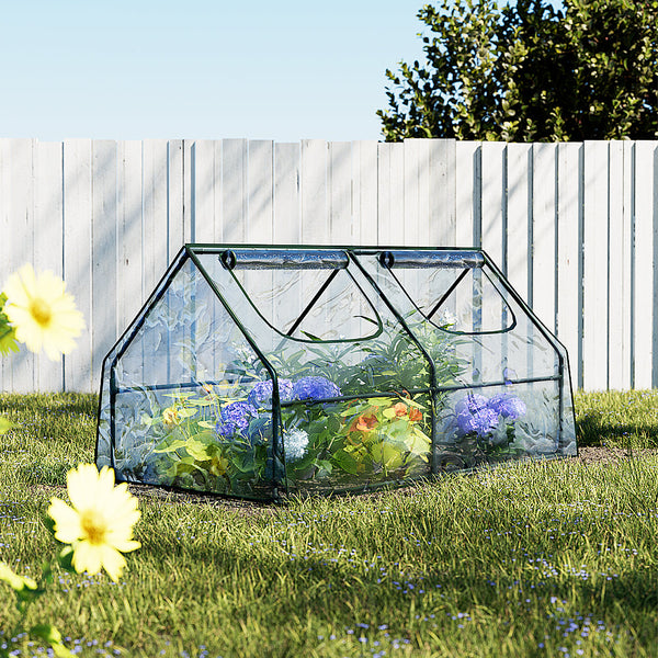 Greenfingers Greenhouse Flower Garden Shed Frame Tunnel House 180X90x90cm Greenhouses