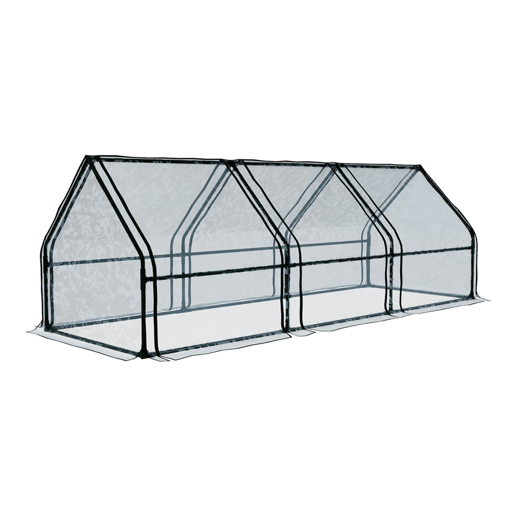 Greenfingers Greenhouse 2.7X0.9X0.9M Mini House Raised Garden Bed Planter Box Greenhouses