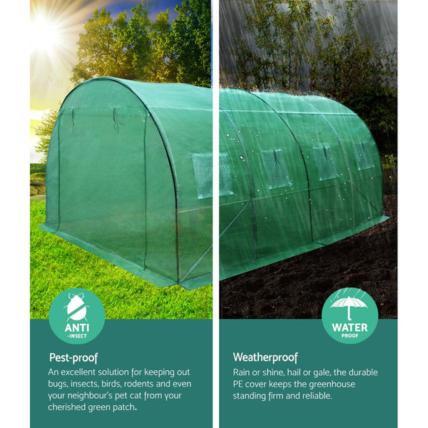 Greenfingers Greenhouse 4X3x2m Garden Shed House Polycarbonate Storage Greenhouses