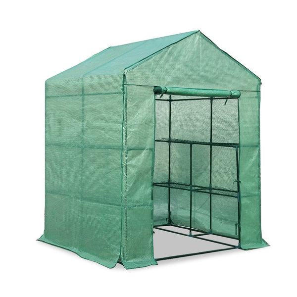 Greenfingers Greenhouse House Tunnel 2Mx1.55M Garden Shed Storage Plant Greenhouses