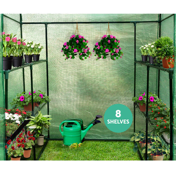 Greenfingers Greenhouse House Tunnel 2Mx1.55M Garden Shed Storage Plant Greenhouses