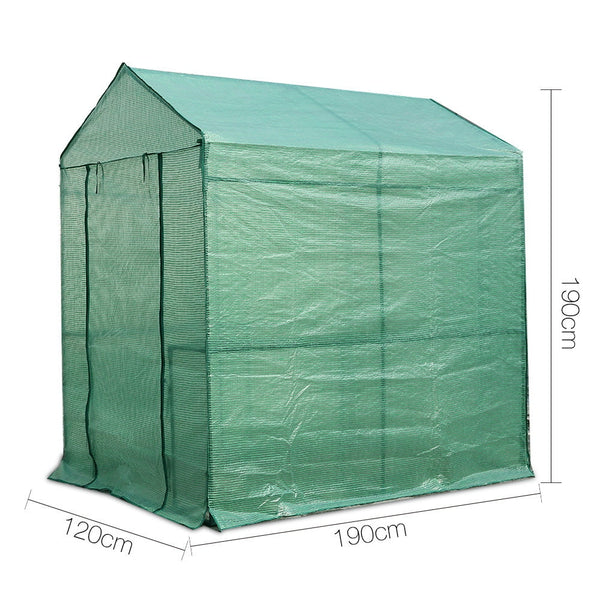 Greenfingers Greenhouse Garden Shed House 1.9X1.2M Storage Plant Lawn