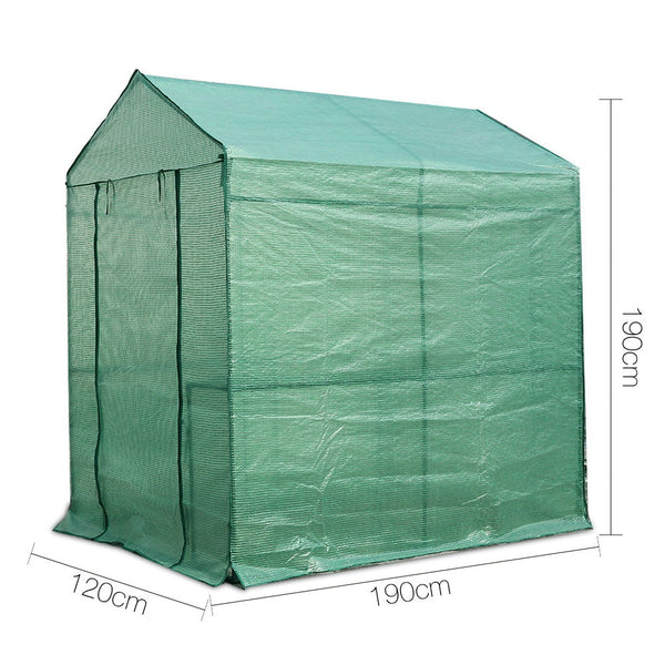 Greenfingers Greenhouse Garden Shed House 1.9X1.2M Storage Plant Lawn Kids Ride On Toys