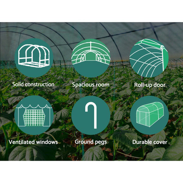 Greenfingers Greenhouse Garden Shed House 3.5X2x2m Storage Lawn Greenhouses